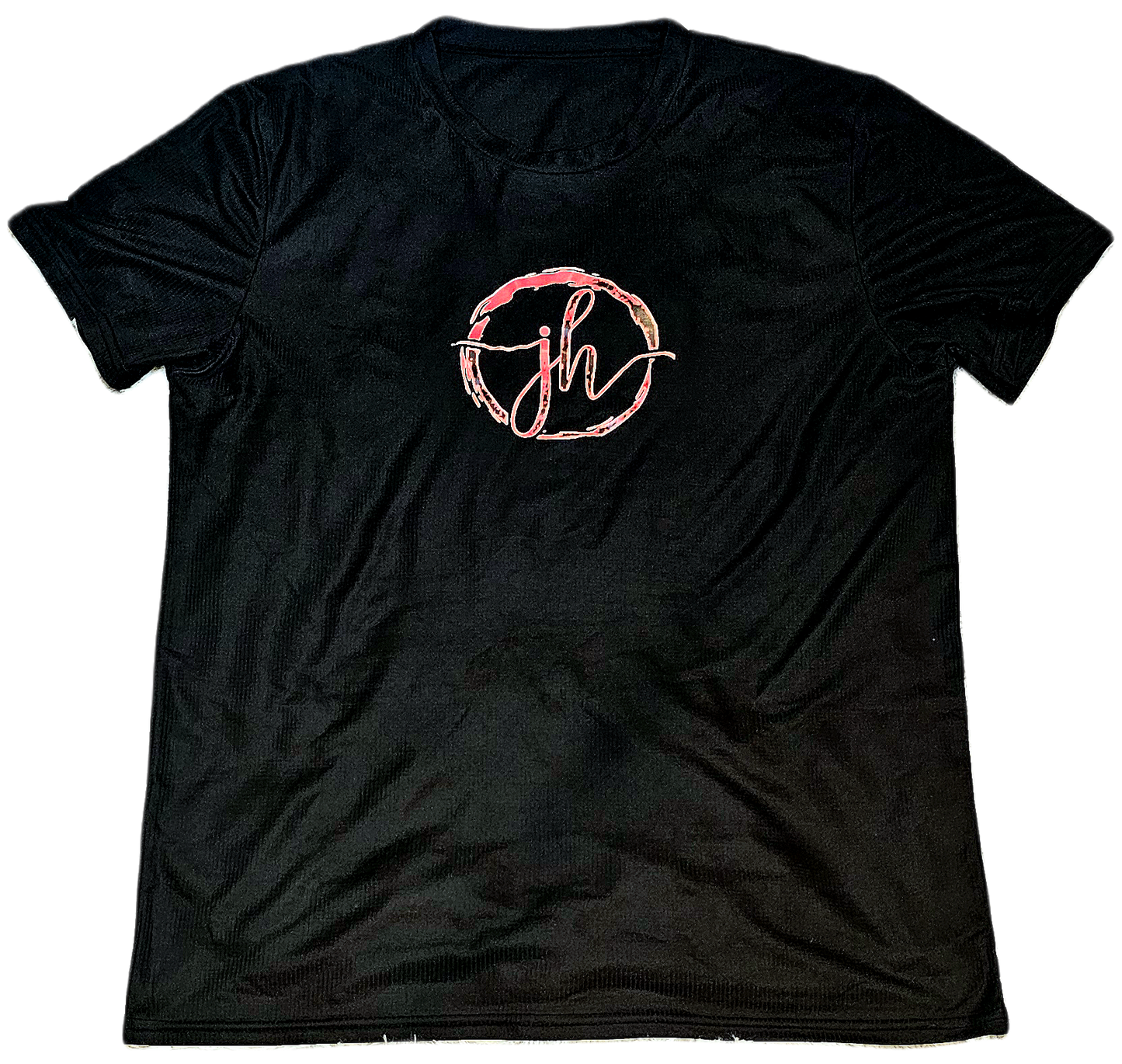 Black & White 100% Polyester JH Brand Mens & Womens Tee Shirt